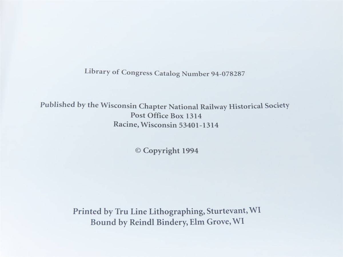 Wisconsin Rails II A Passage of Time by Bob Baker ©1994 SC Book