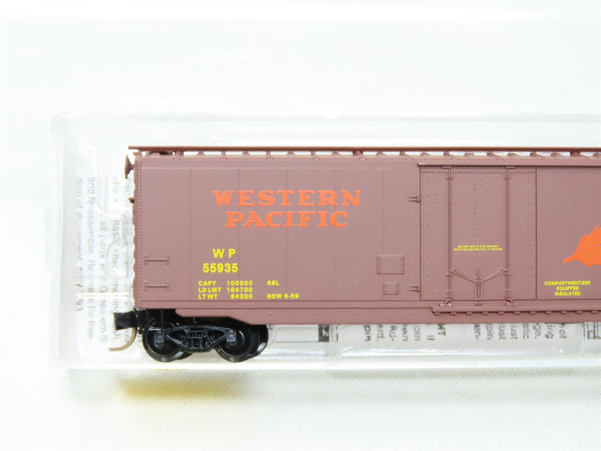 N Scale Micro-Trains MTL 32180 WP Western Pacific &quot;Feather&quot; 50&#39; Box Car #55935