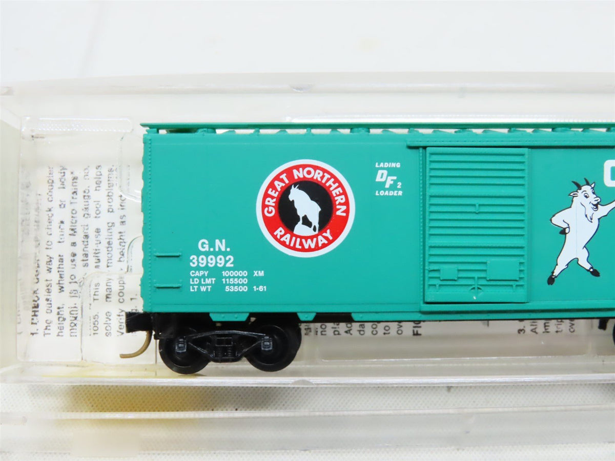 N Micro-Trains MTL #20680 GN Great Northern &quot;Goat&quot; 40&#39; Single Door Box Car 39996