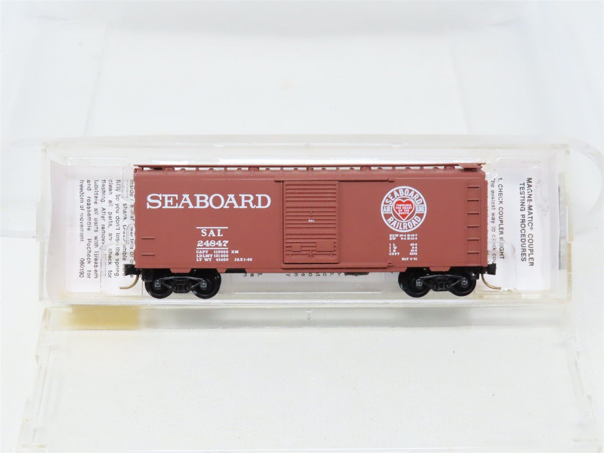 N Micro-Trains MTL #20640 SAL Seaboard Air Line 40&#39; Single Door Box Car #24847