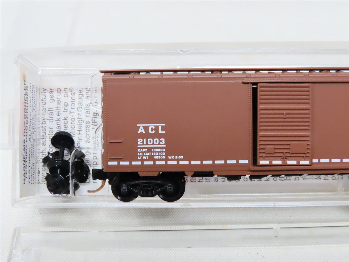 N Scale Micro-Trains MTL #20636 ACL Atlantic Coast Line 40&#39; Box Car #21003