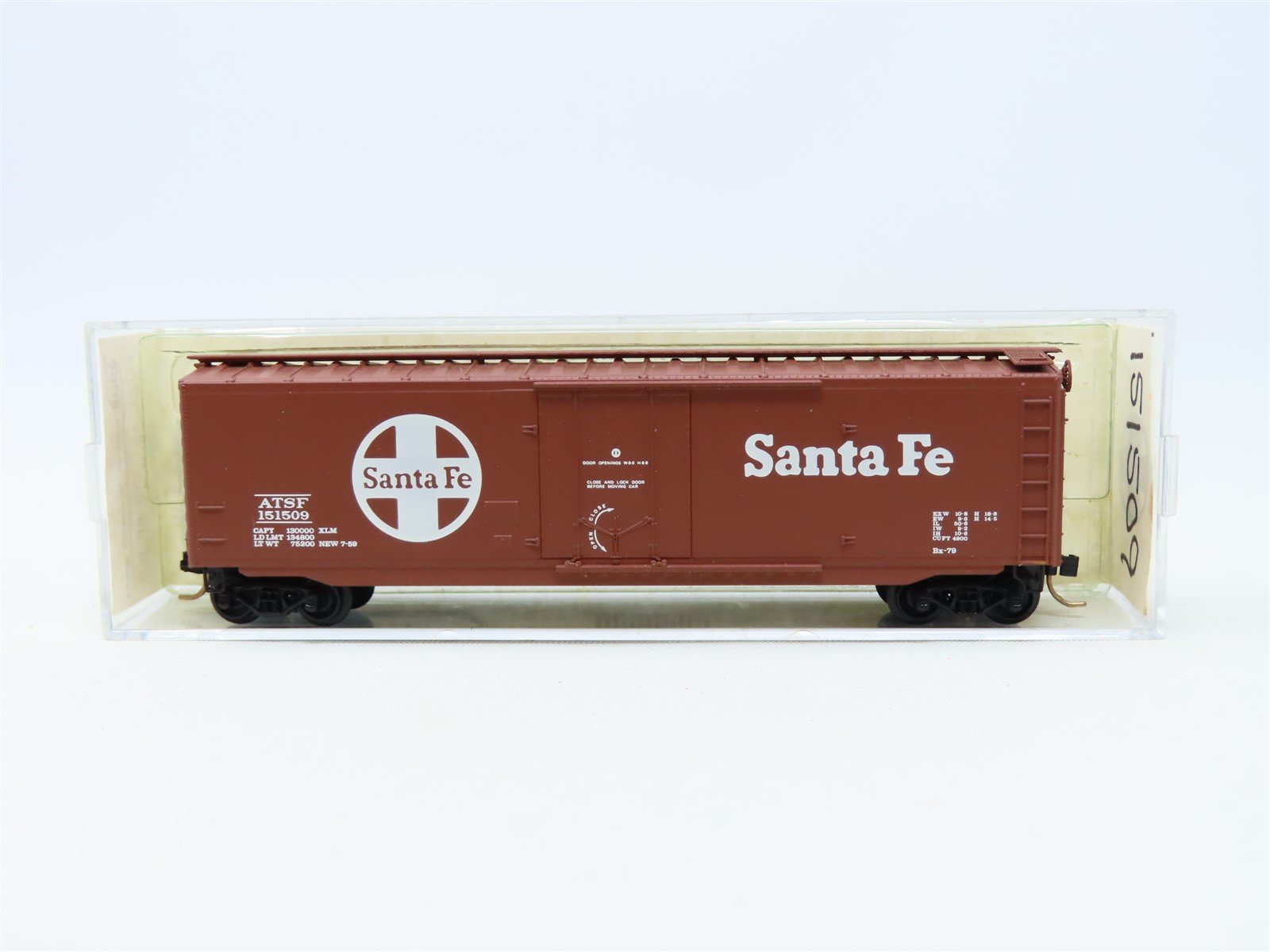 N Scale Kadee BLW-43 Special Run ATSF Santa Fe 50' Plug Door Box Car #151509