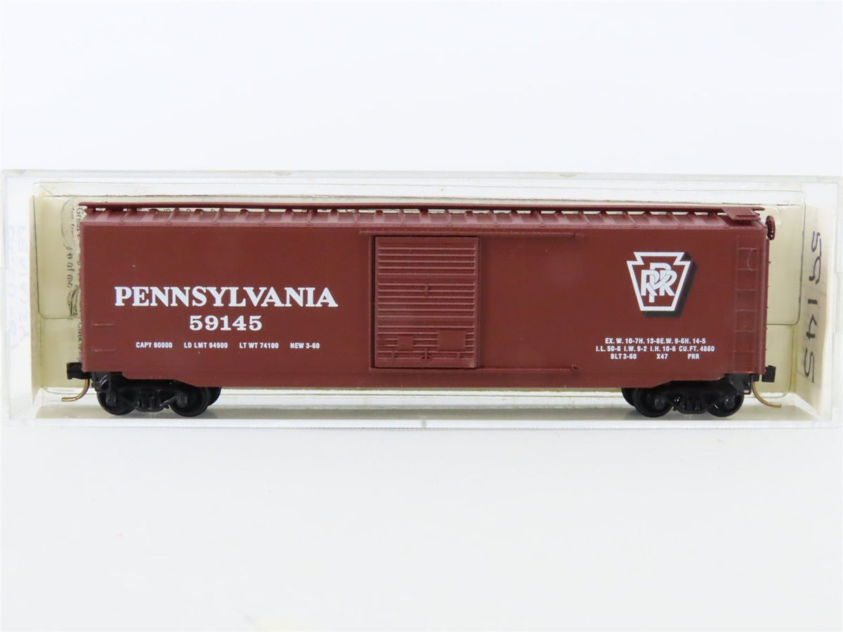 N Scale Kadee Micro-Trains MTL BLW-61 PRR Pennsylvania 50&#39; Box Car #59145