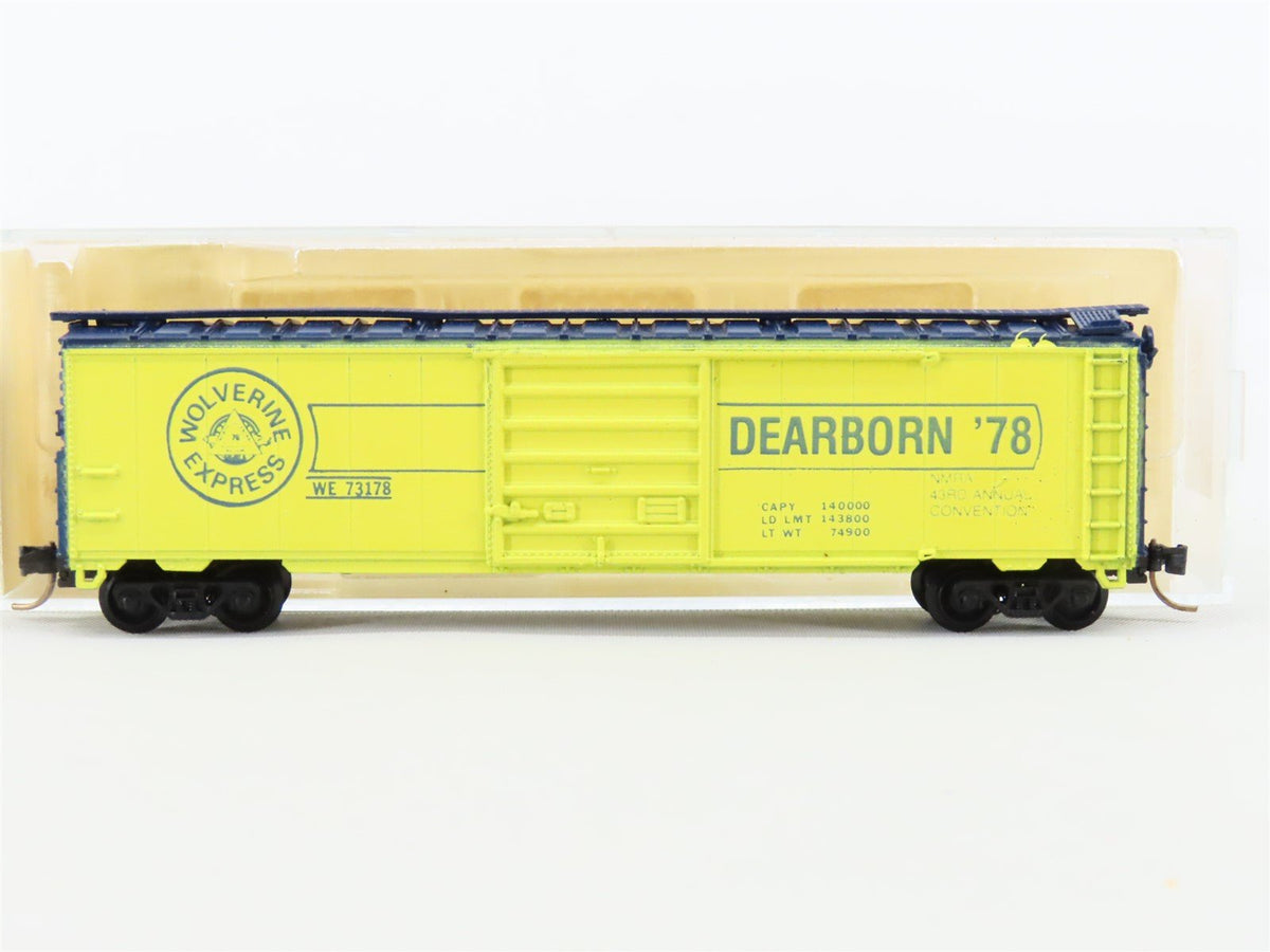N Con-Cor NMRA Dearborn &#39;78 Convention WE Wolverine Express 50&#39; Box Car #73178