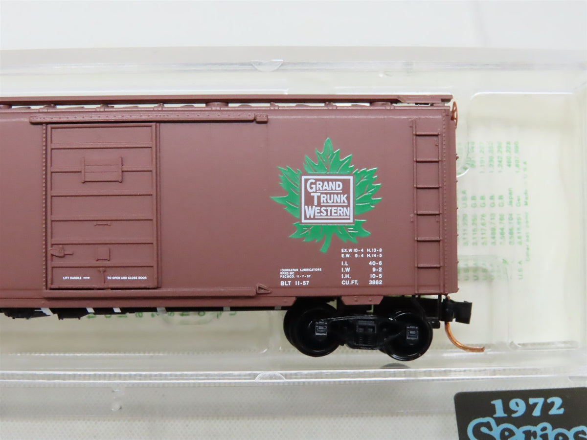 N Micro-Trains MTL 02000018 GTW Grand Trunk Western Boxcar #516772 - Blue Label