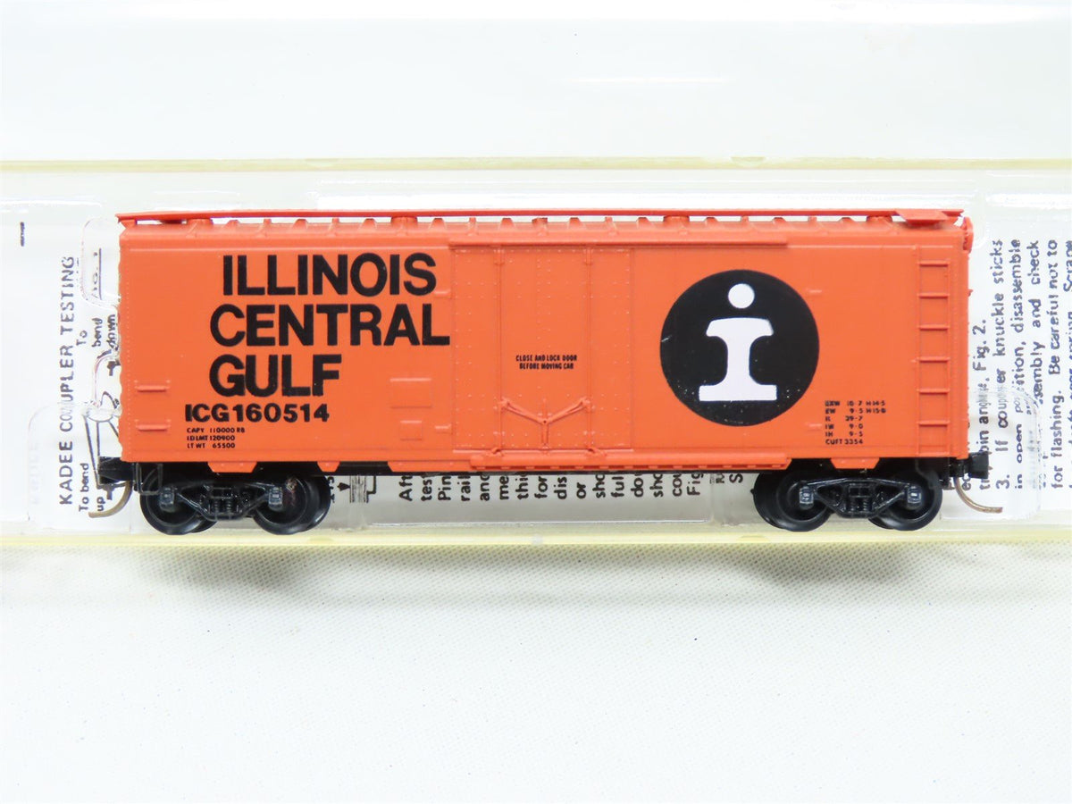 N Scale Kadee Micro-Trains MTL 21070 ICG Illinois Central Gulf Box Car #160514