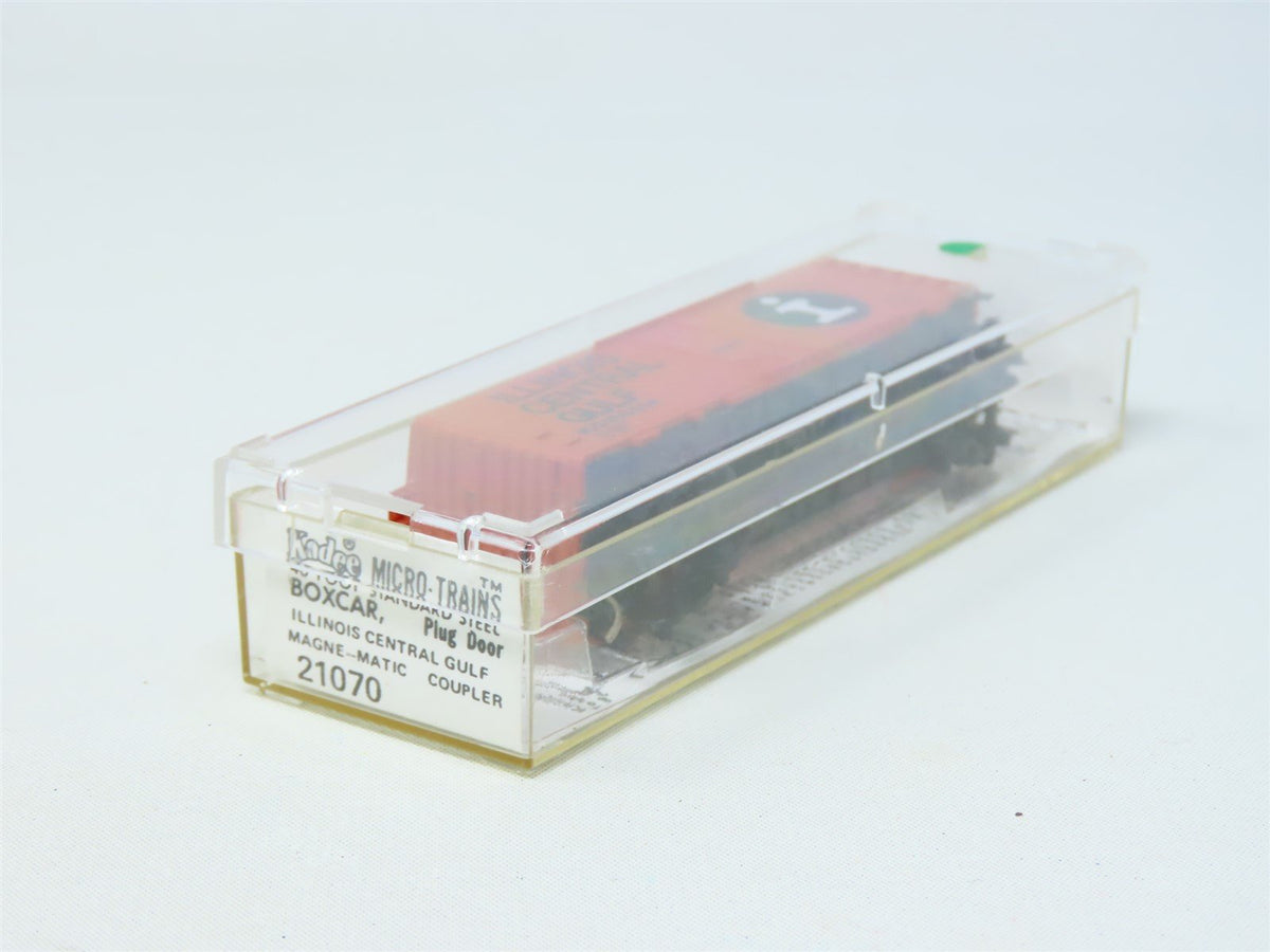 N Scale Kadee Micro-Trains MTL 21070 ICG Illinois Central Gulf Box Car #160514