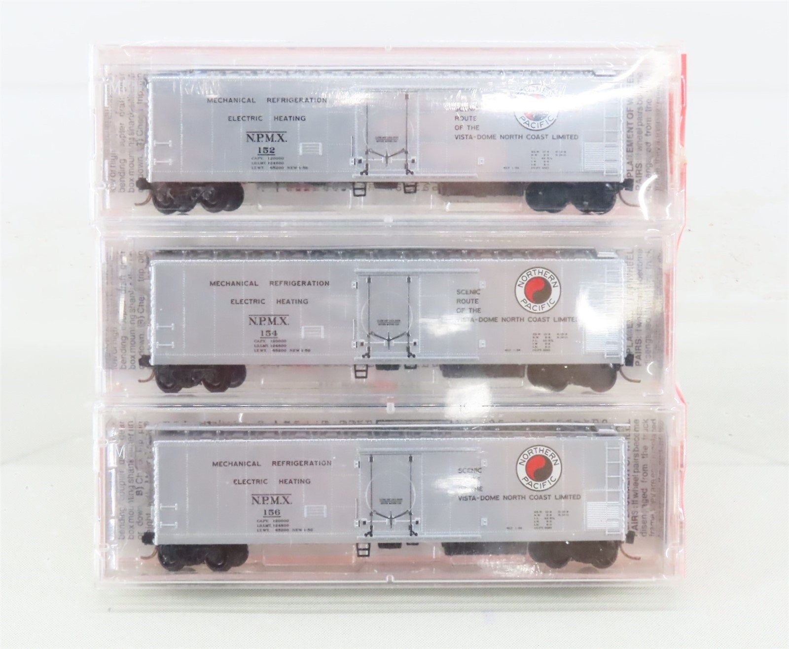 N Scale Micro-Trains MTL #69152 NPMX Northern Pacific Mechanical Reefer 3-Pk.