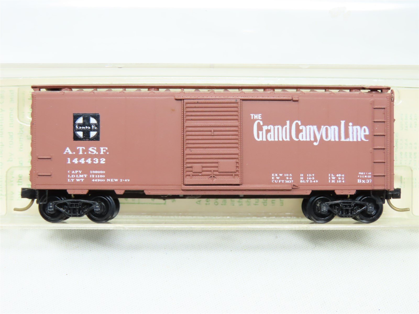 N Kadee Micro-Trains MTL 20072 ATSF Grand Canyon 40' Box Car 144432 - Blue Label