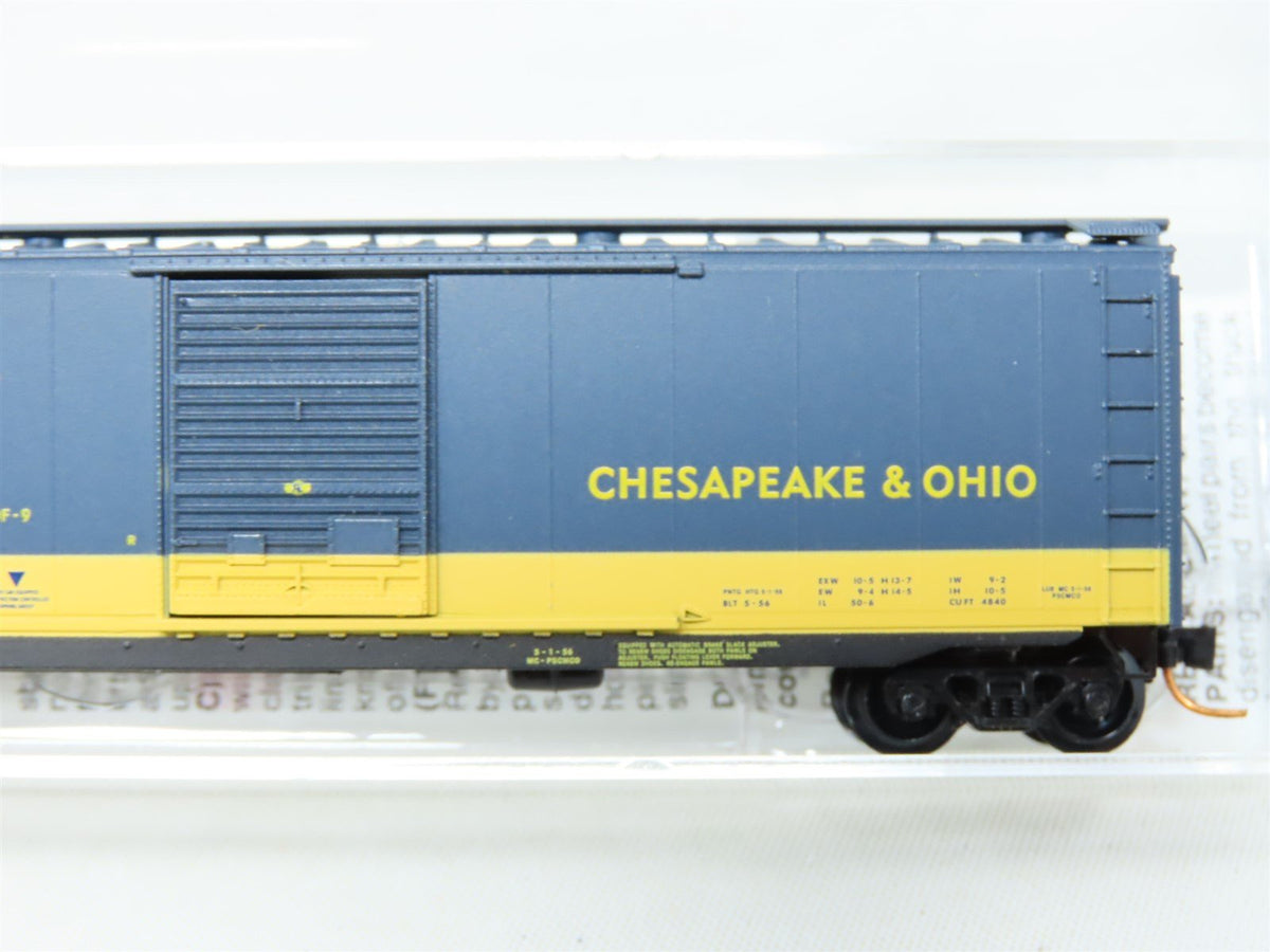 N Micro-Trains MTL 03100073 C&amp;O Chesapeake &amp; Ohio &quot;Cameo&quot; 50&#39; Boxcar #21463
