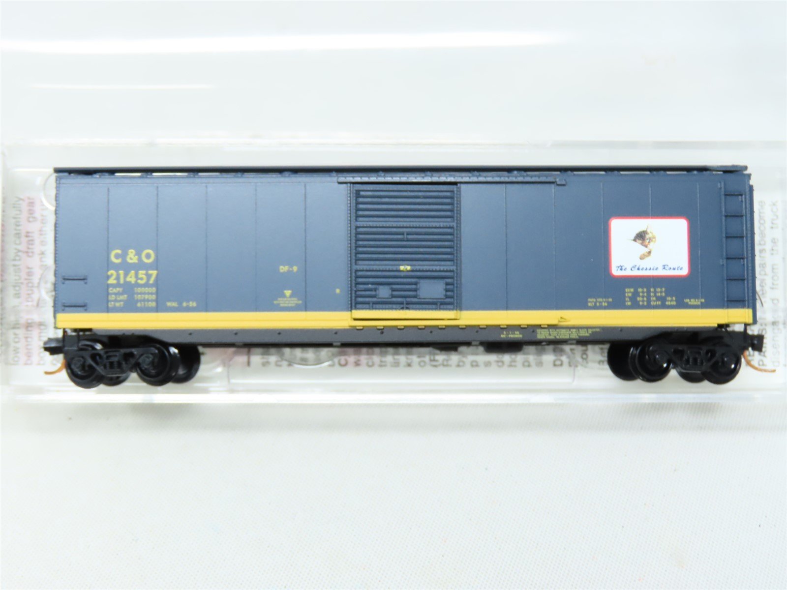 N Scale Micro-Trains MTL 03100075 C&O "The Chessie Route" 50' Boxcar #21457