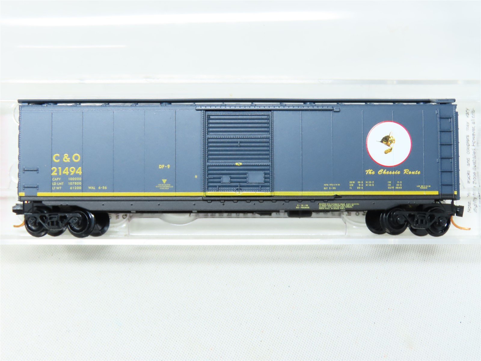N Scale Micro-Trains MTL 03100076 C&O "The Chessie Route" 50' Boxcar #21494
