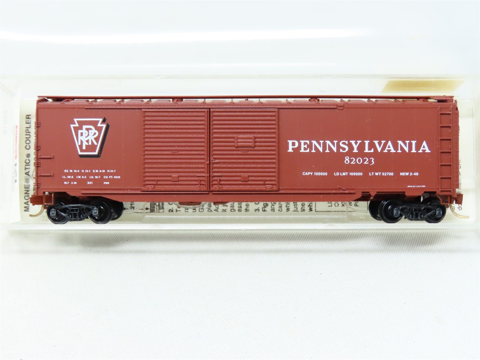 N Scale Micro-Trains MTL 78010 PRR Pennsylvania 50' Boxcar #82023