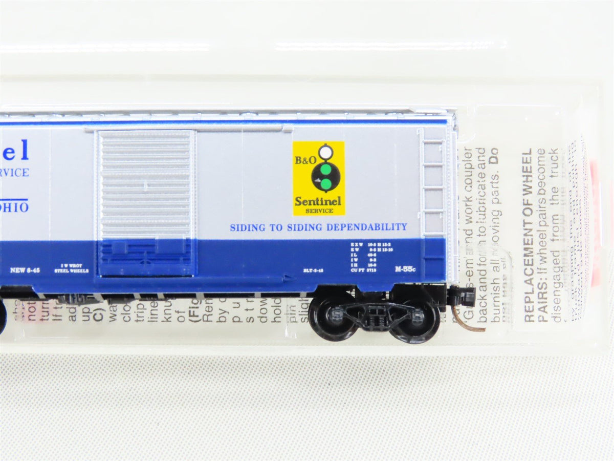 N Scale Micro-Trains MTL 20256 B&amp;O Baltimore &amp; Ohio 40&#39; Boxcar #466096