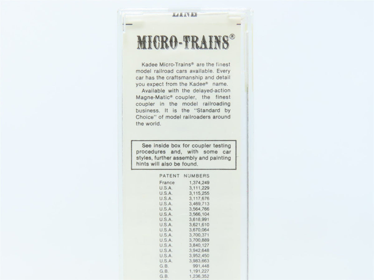 N Scale Micro-Trains MTL Kadee 20820 C&amp;O Chesapeake &amp; Ohio 40&#39; Box Car #2954