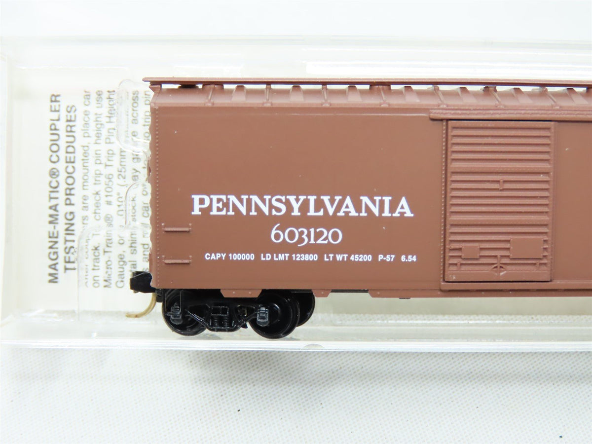 N Scale Micro-Trains MTL 20780-2 PRR Pennsylvania 40&#39; Single Door Boxcar #603120