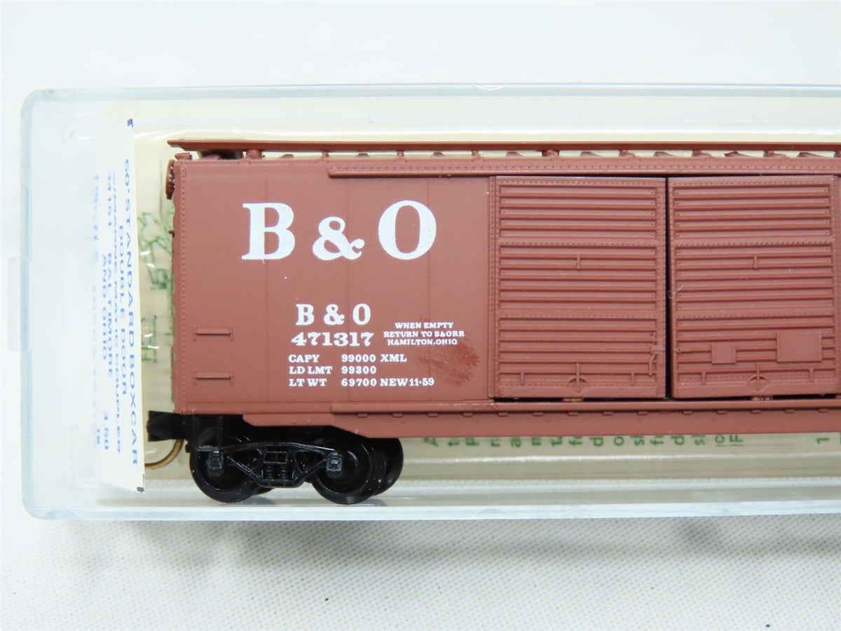 N Scale Micro-Trains MTL 34151 B&amp;O &quot;Sentinel Service&quot; Boxcar #471317-Blue Label