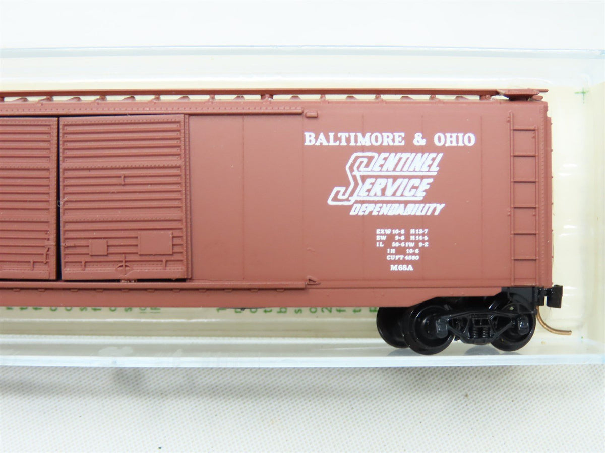 N Scale Micro-Trains MTL 34151 B&amp;O &quot;Sentinel Service&quot; Boxcar #471317-Blue Label