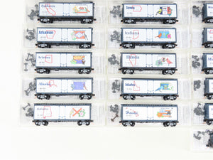 N Scale Micro-Trains Line MTL USA State Car Series - COMPLETE 56 CAR SET