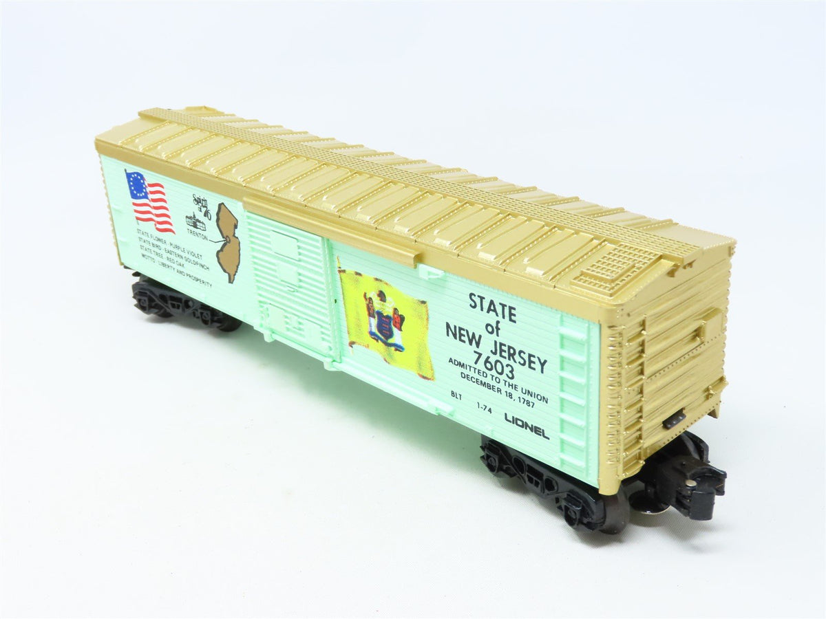 O Gauge 3-Rail Lionel 6-7603 Spirit of &#39;76 &quot;State of New Jersey&quot; 40&#39; Box Car