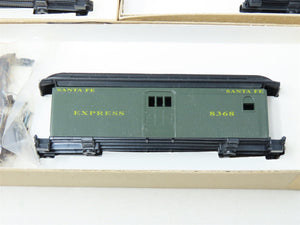 Lot Of 5 HO Scale Roundhouse Kit Assorted SP & AT&SF Overton Passenger Cars