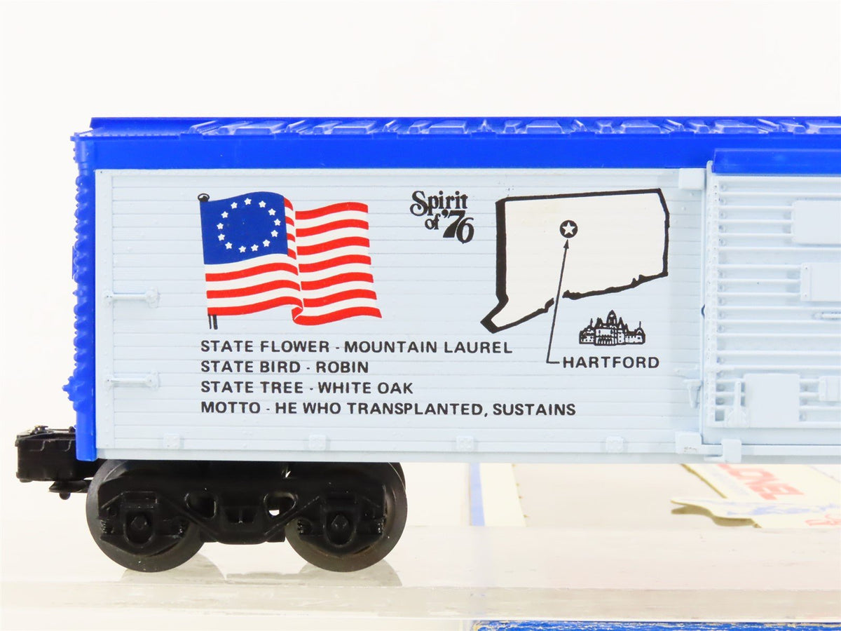 O Gauge 3-Rail Lionel 6-7605 Connecticut Spirit of &#39;76 40&#39; Boxcar #7605