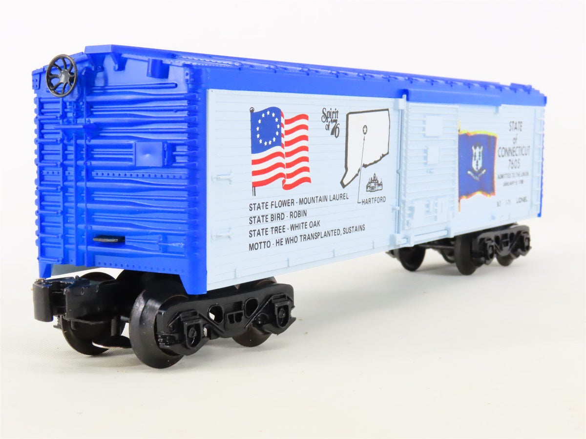 O Gauge 3-Rail Lionel 6-7605 Connecticut Spirit of &#39;76 40&#39; Boxcar #7605