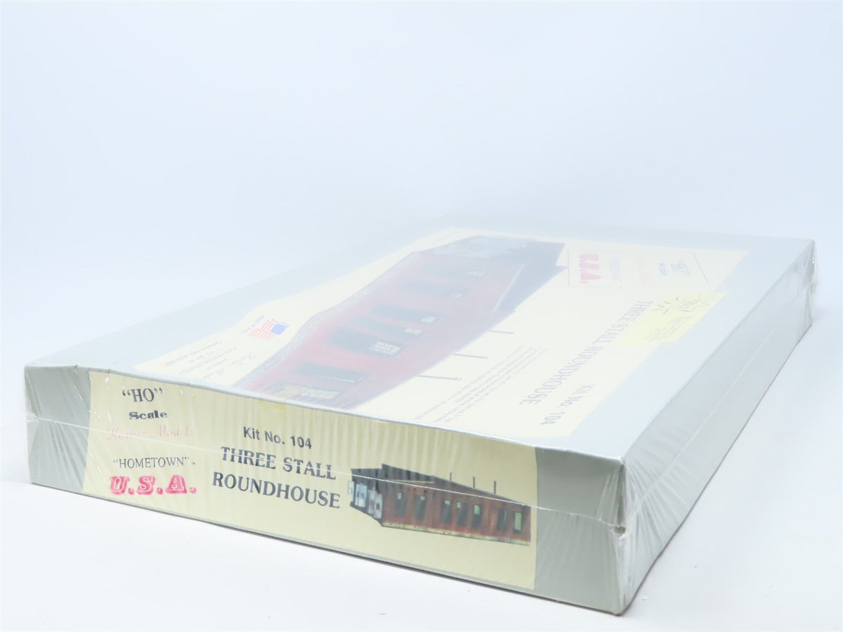 HO Scale Korber Models &quot;Hometown USA&quot; Kit #104 Three Stall Roundhouse - SEALED