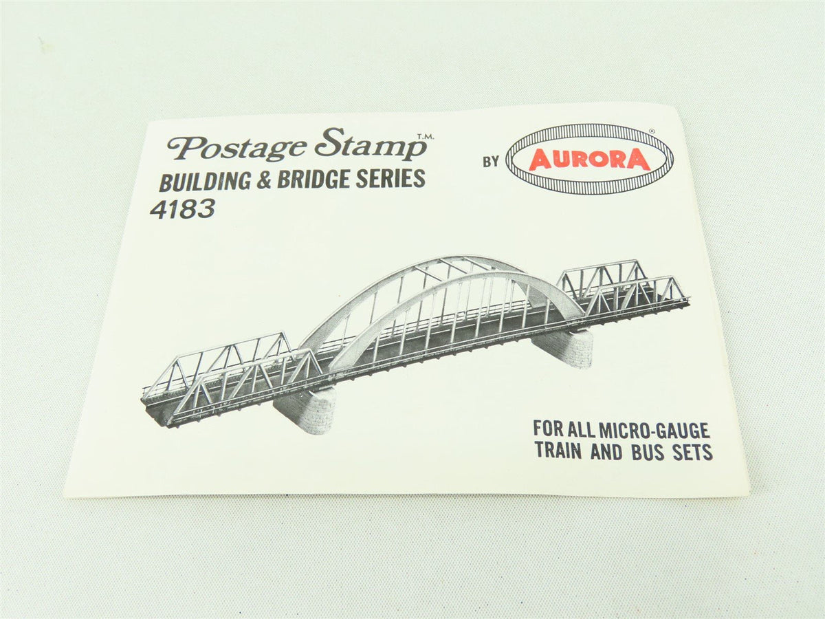 N Aurora Postage Stamp Building &amp; Bridge Series Kit #4183-200 Hell&#39;s Gate Bridge