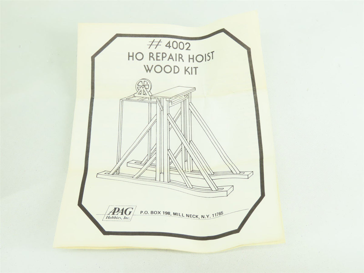 HO 1/87 Scale APAG Hobbies Kit #4002 Repair Hoist