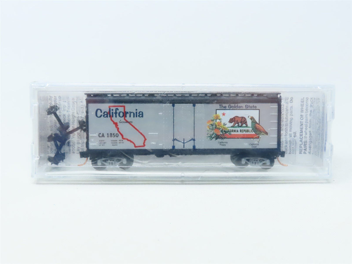 N Scale Micro-Trains MTL 21330 CA California State 40&#39; Box Car #1850 Sealed