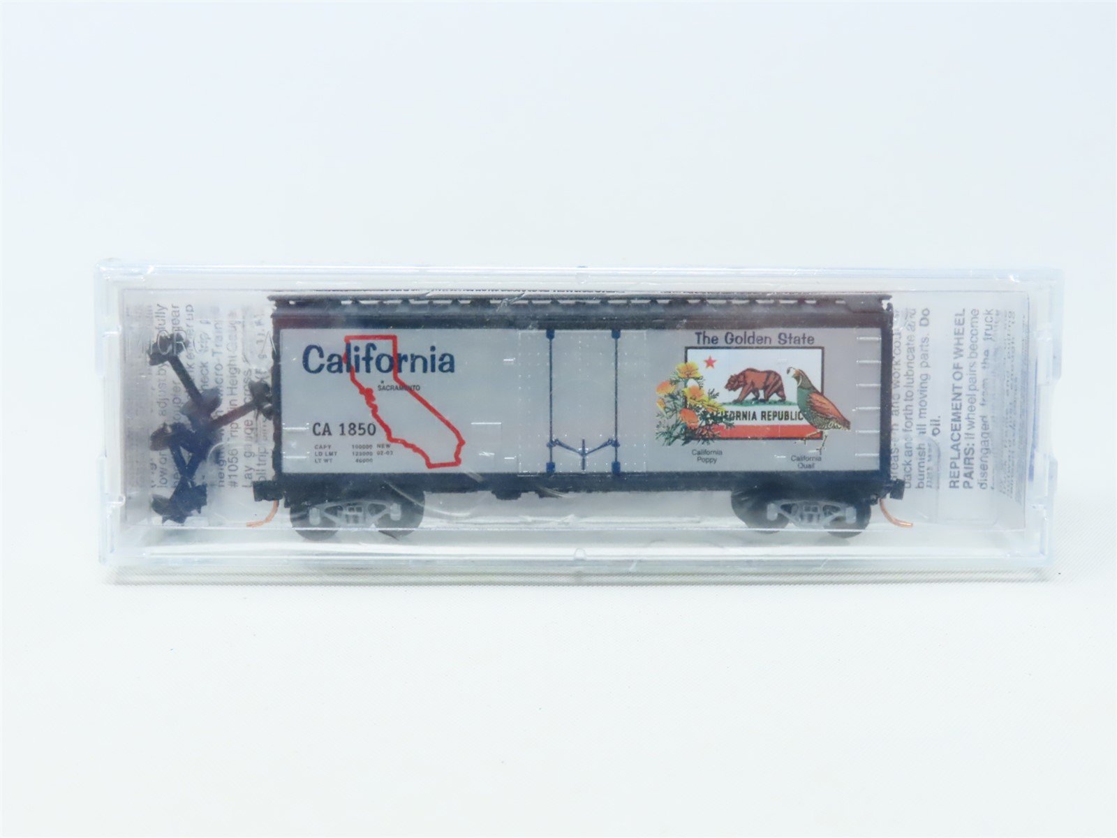 N Scale Micro-Trains MTL 21330 CA California State 40' Box Car #1850 Sealed