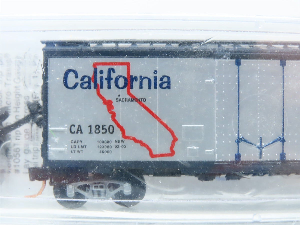 N Scale Micro-Trains MTL 21330 CA California State 40&#39; Box Car #1850 Sealed