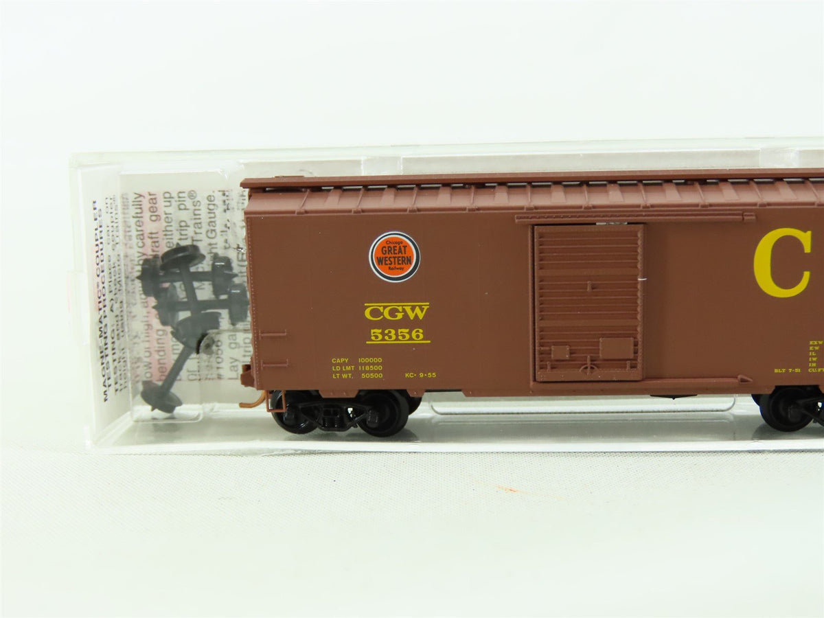 N Scale Micro-Trains MTL 02000736 CGW Chicago Great Western 40&#39; Boxcar #5356