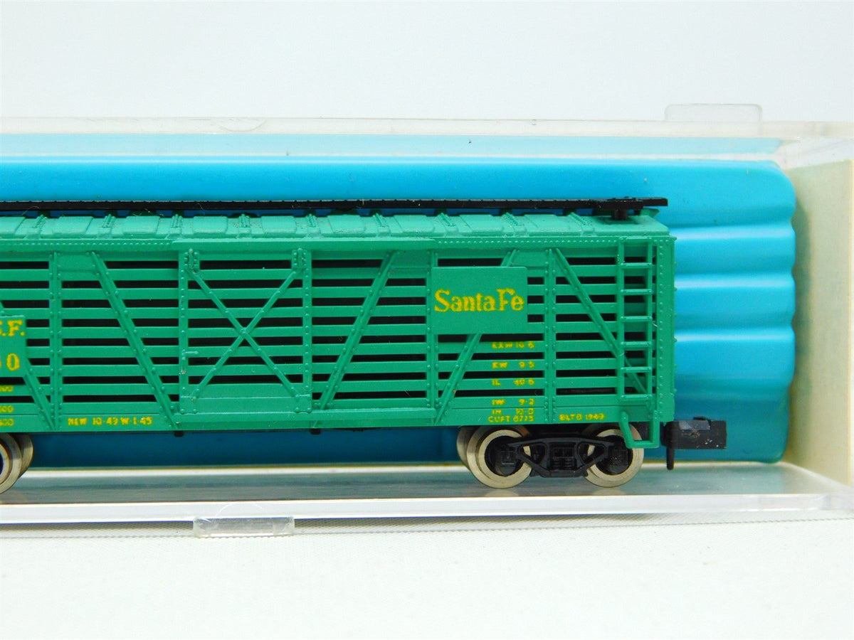 N Scale Atlas 2412 ATSF Santa Fe 40&#39; Cattle Stock Car #80680