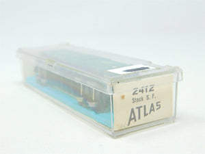 N Scale Atlas 2412 ATSF Santa Fe 40' Cattle Stock Car #80680