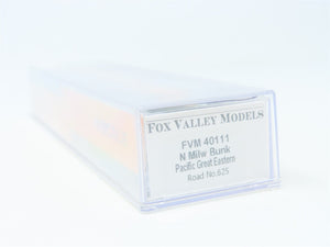 N Fox Valley Models FVM #40111 PGE Pacific Great Eastern Bunk Coach Passenger