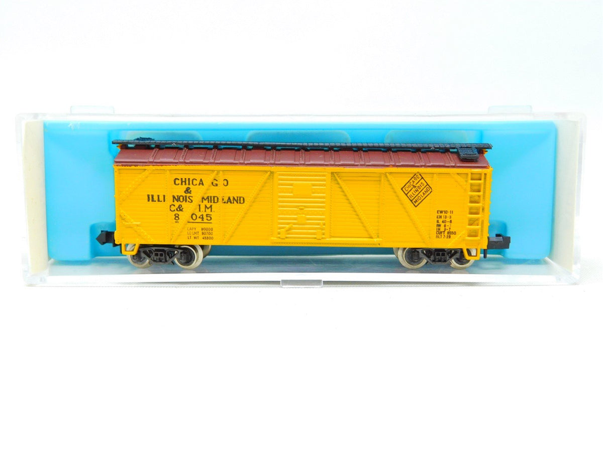 N Scale Atlas 2365 C&amp;IM Chicago &amp; Illinois Midland Wood Box Car #8045