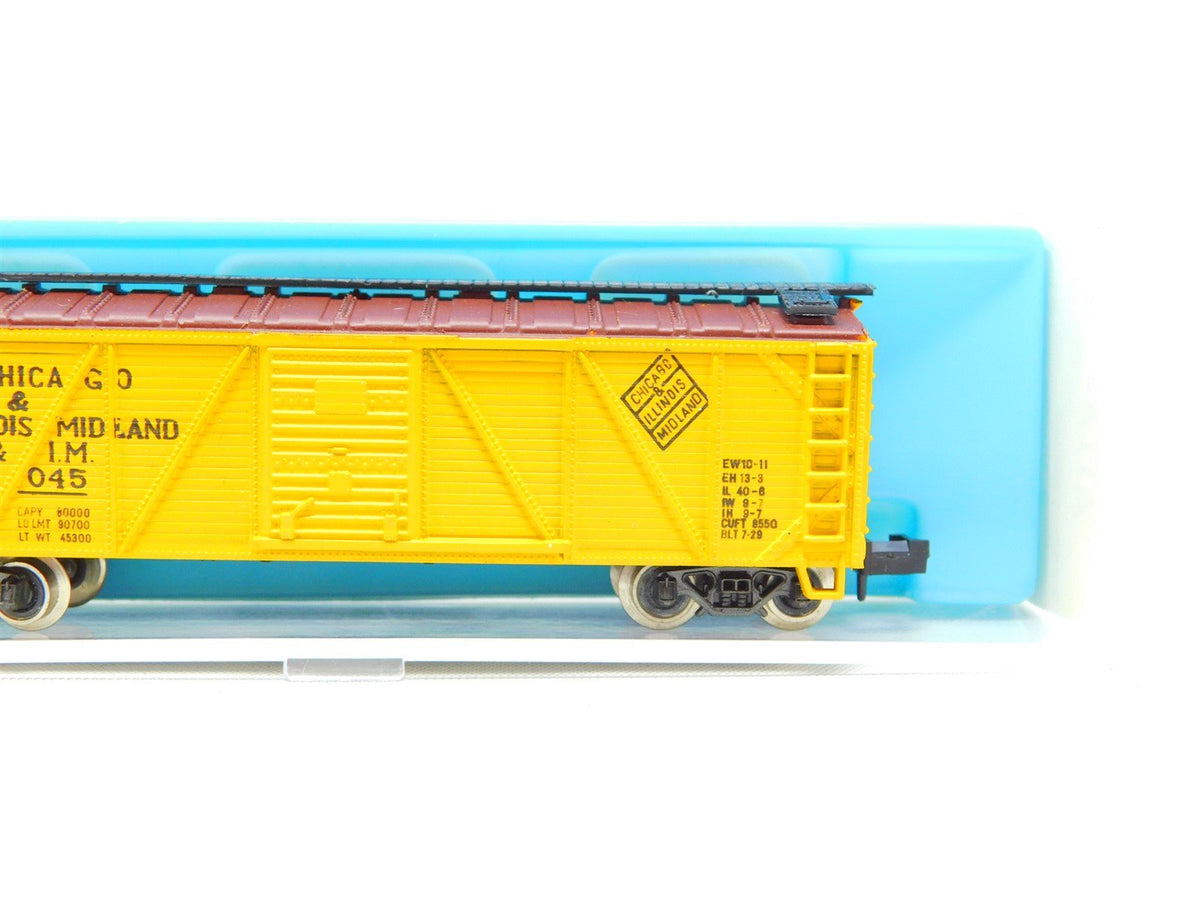 N Scale Atlas 2365 C&amp;IM Chicago &amp; Illinois Midland Wood Box Car #8045