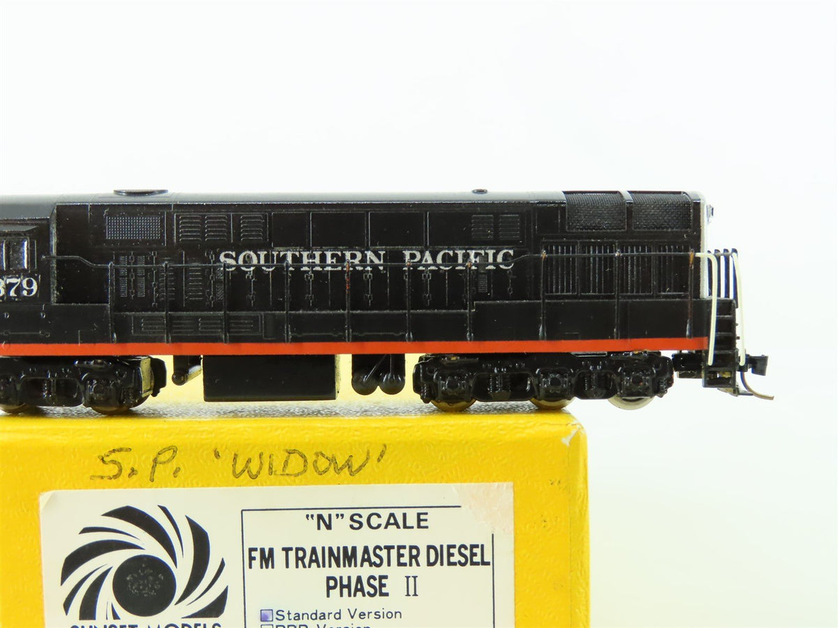 N Sunset Models/KMT BRASS SP &quot;Black Widow&quot; FM Trainmaster Diesel #4379 - Custom