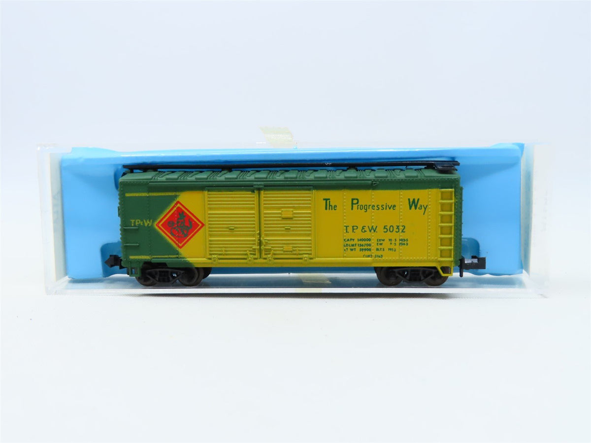 N Scale Atlas 2288 TP&amp;W The Progressive Way 40&#39; Double Door Box Car #5032