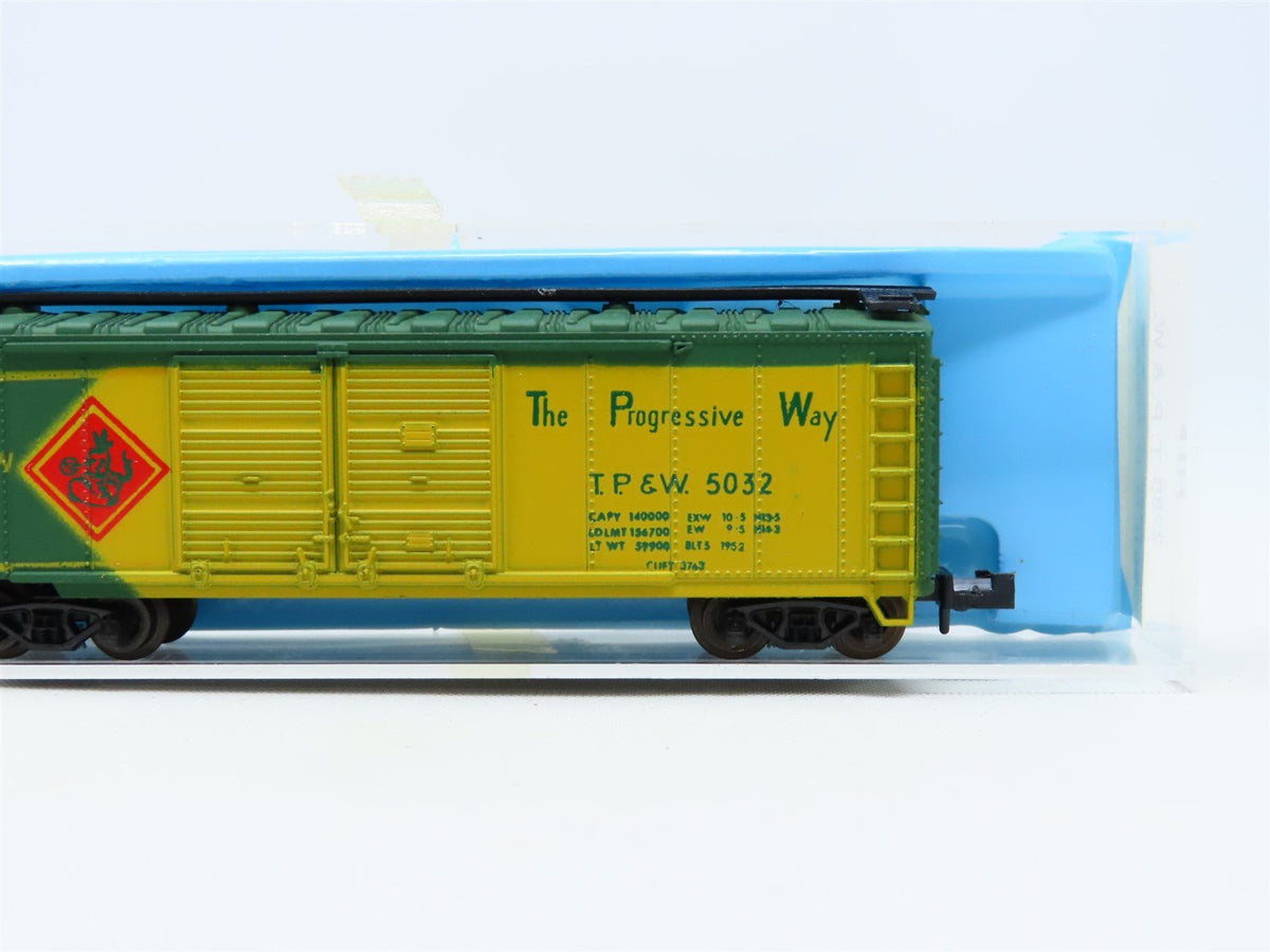 N Scale Atlas 2288 TP&amp;W The Progressive Way 40&#39; Double Door Box Car #5032