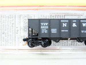 N Micro-Trains MTL #3456 NSC 05-38 Lowell Post War Memory N&W 2-Bay Open Hopper
