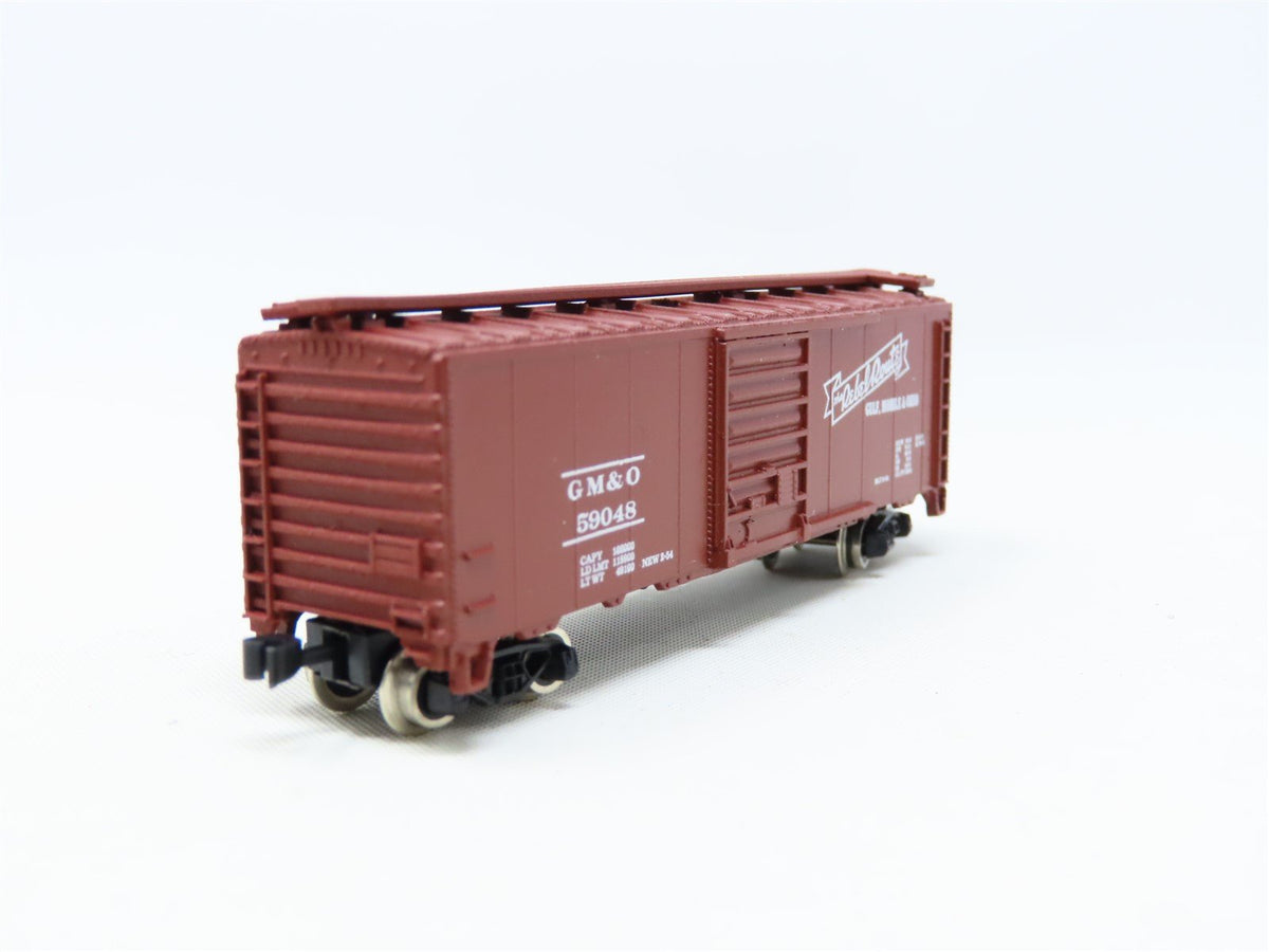 N Scale Atlas GM&amp;O Gulf Mobile &amp; Ohio 40&#39; Single Door Box Car #59048