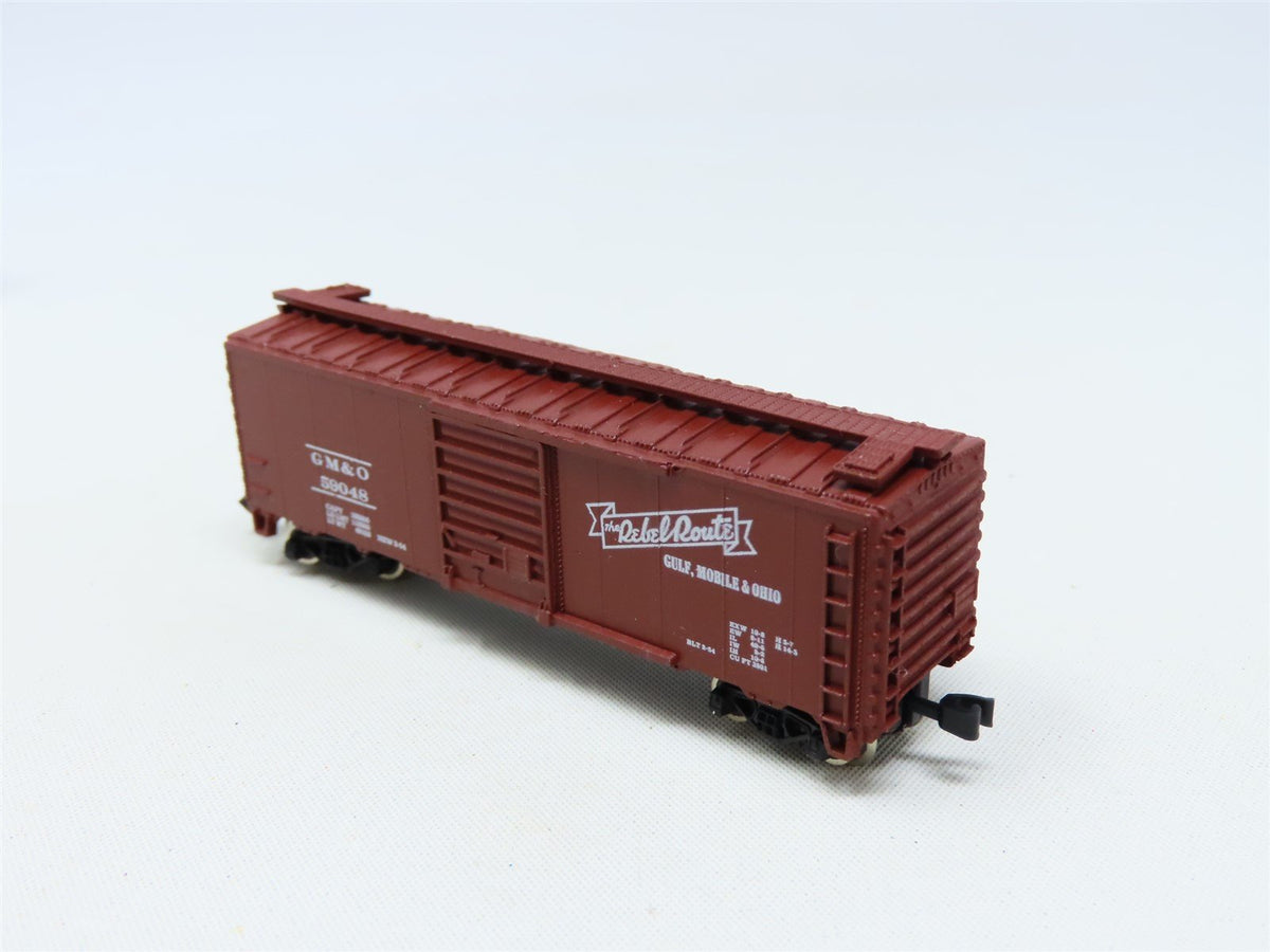 N Scale Atlas GM&amp;O Gulf Mobile &amp; Ohio 40&#39; Single Door Box Car #59048