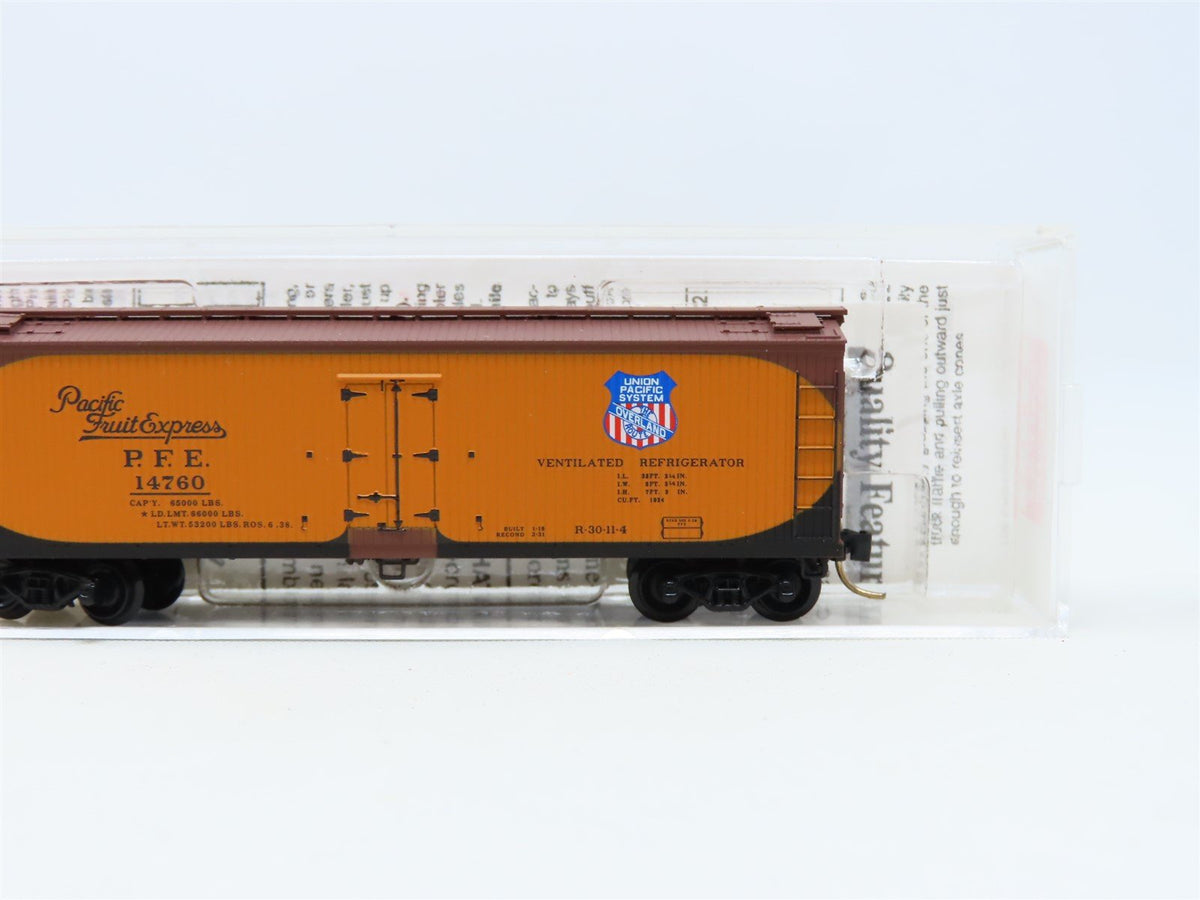 N Scale Micro-Trains MTL 49500 UP PFE Pacific Fruit Express 40&#39; Reefer #14760
