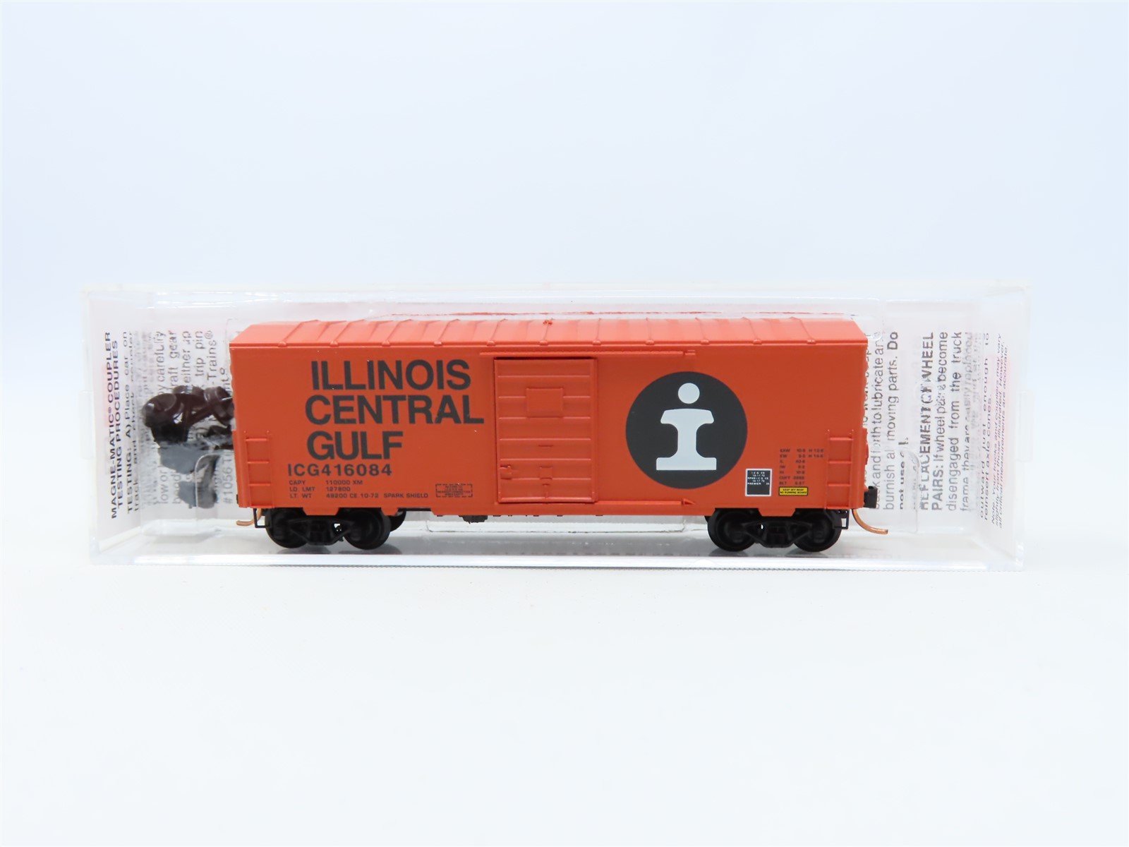 N Scale Micro-Trains MTL 24070 ICG Illinois Central Gulf 40' Box Car #416084