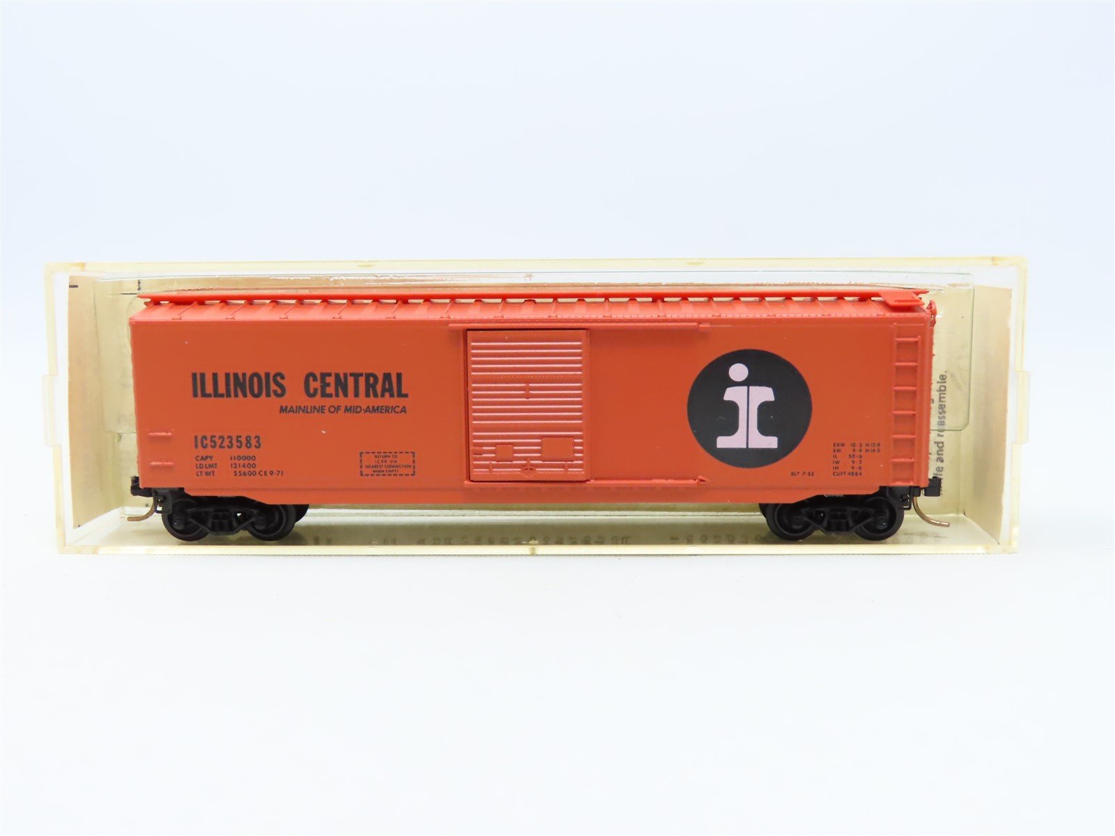 N Scale Kadee Micro-Trains MTL 31030 IC Illinois Central 50' Box Car #523583