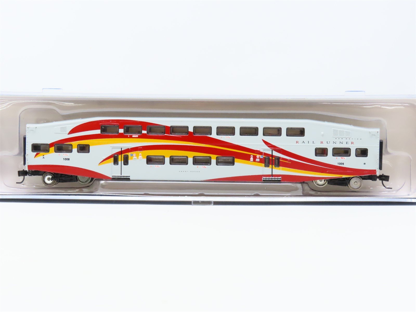 N Scale Athearn 10156 New Mexico Rail Runner Bombardier Control Passenger Car