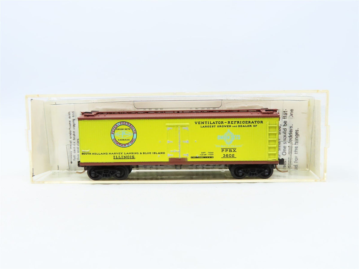 N Scale Kadee Micro-Trains MTL 47040 PPBX Peerbolte Onion Sets 40&#39; Reefer #3602